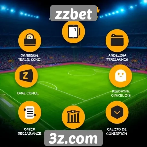Visão geral das funcionalidades do site zzbet